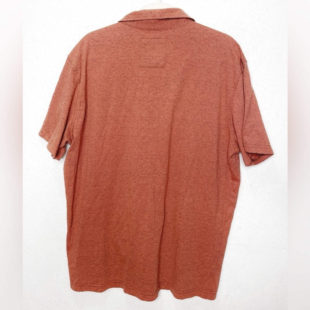 PrAna Ryann Short Sleeve Polo Brown Cloves Organic Cotton Blend Size XL - Picture 2 of 8